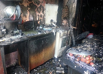 В Белогорске взорвалась летняя кухня