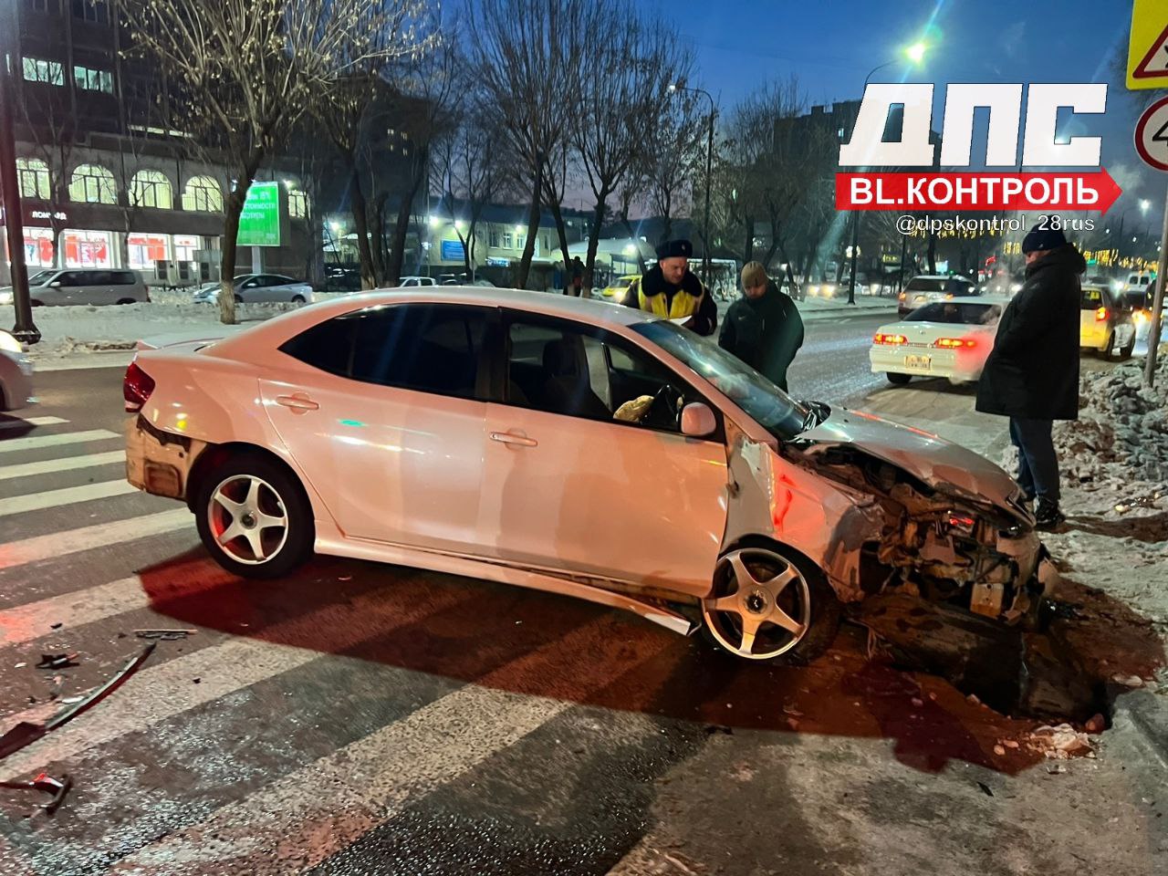 В Благовещенске в ДТП пострадали два человека