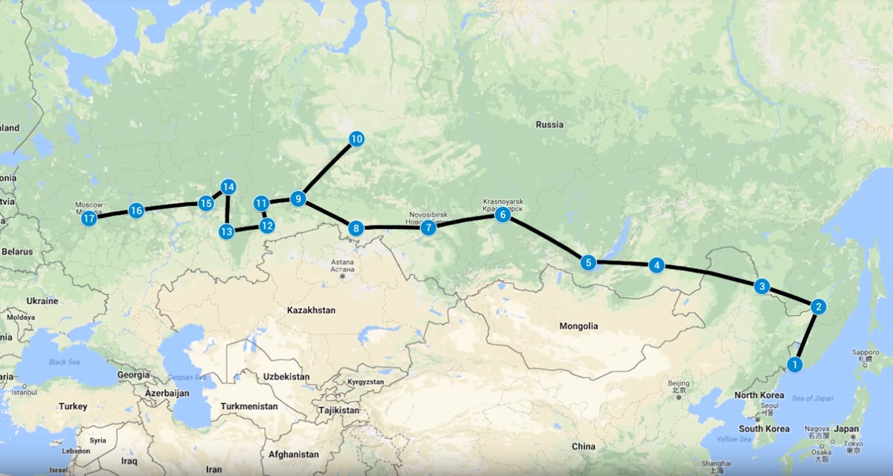 Пермь чита карта