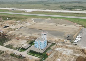 Реконструкцию Благовещенского аэропорта сняли с высоты