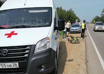 Велосипедистка попала под колеса авто в пригороде Благовещенска