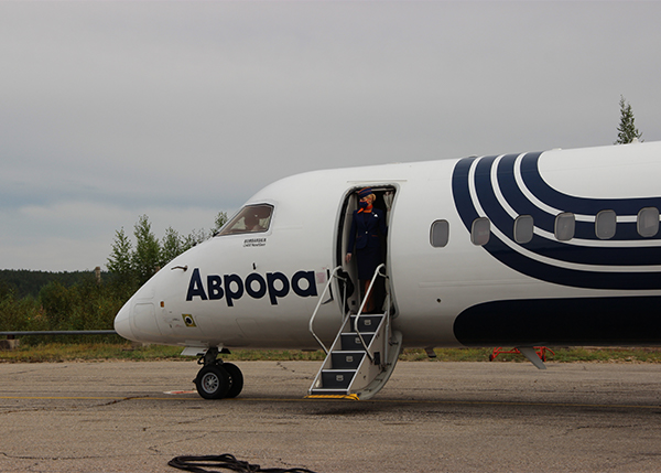Аэропорт Тынды принял первый рейс дальневосточной компании «Аврора»