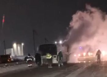 Автобус горел в Свободненском районе