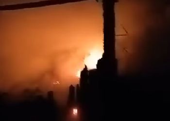 Ночной пожар бушевал в селе Ивановского округа