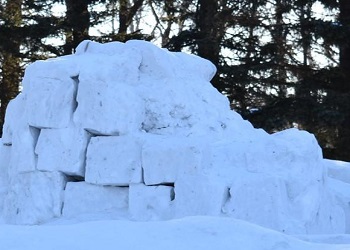 В Райчихинске неизвестные частично разрушили снежный городок