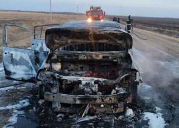 В Ивановском районе на ходу загорелся автомобиль