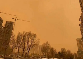 Песчаная буря снизила видимость в провинции Хэйлунцзян