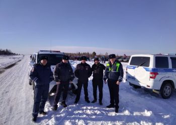Амурские полицейские поучаствовали в автопробеге в поддержку ВС РФ
