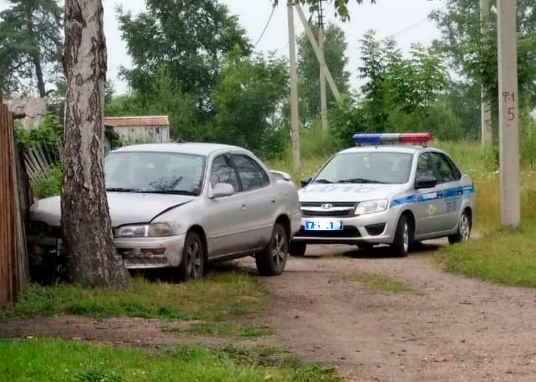 В Райчихинске автоледи пыталась «уйти» от полиции и врезалась в дерево