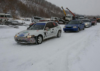 Амурские автогонщики из-за снегопада отменили часть соревнований