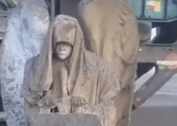 Амурчане рассылают фейк об откопанной статуе ангела
