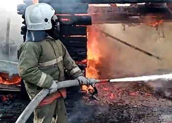 О работе амурских пожарных сняли клип