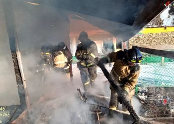 Амурские пожарные сняли видео о борьбе с огнем во Владимировке