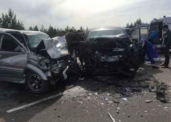 Очевидцы: авария на трассе под Васильевкой унесла жизнь человека