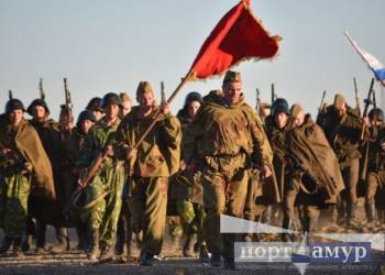 Студенты и преподаватели Амурского госуниверситета реконструируют бой 1944 года