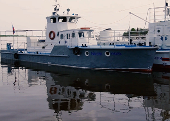 В Приамурье спустили на воду судно для борьбы с паводком