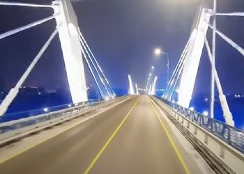 Панорамное видео сняли на новом мосту через Зею в Благовещенске
