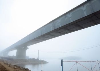 Новый мост через Зею в Благовещенске готов почти на 40%