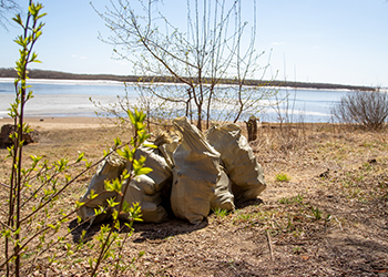 Почти 60 километров береговой линии очистили от мусора в Приамурье