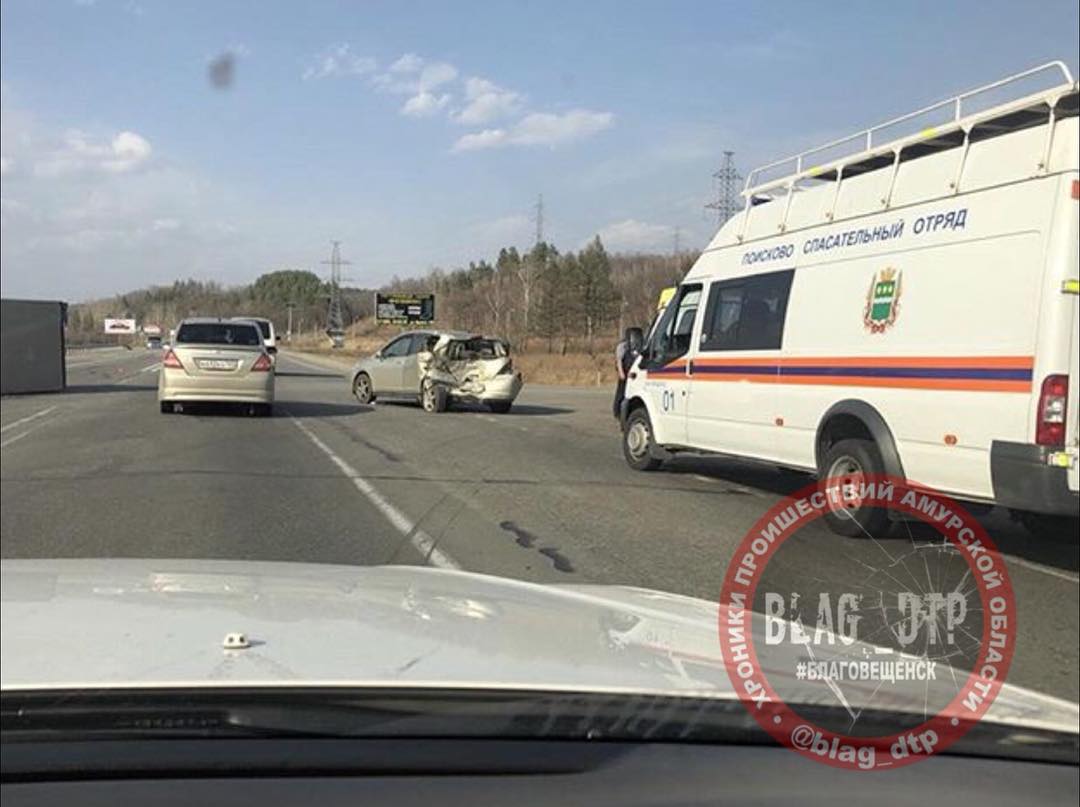 Двое детей пострадали в аварии под Благовещенском