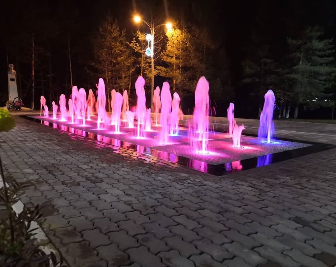 Город Муром пешеходный фонтан