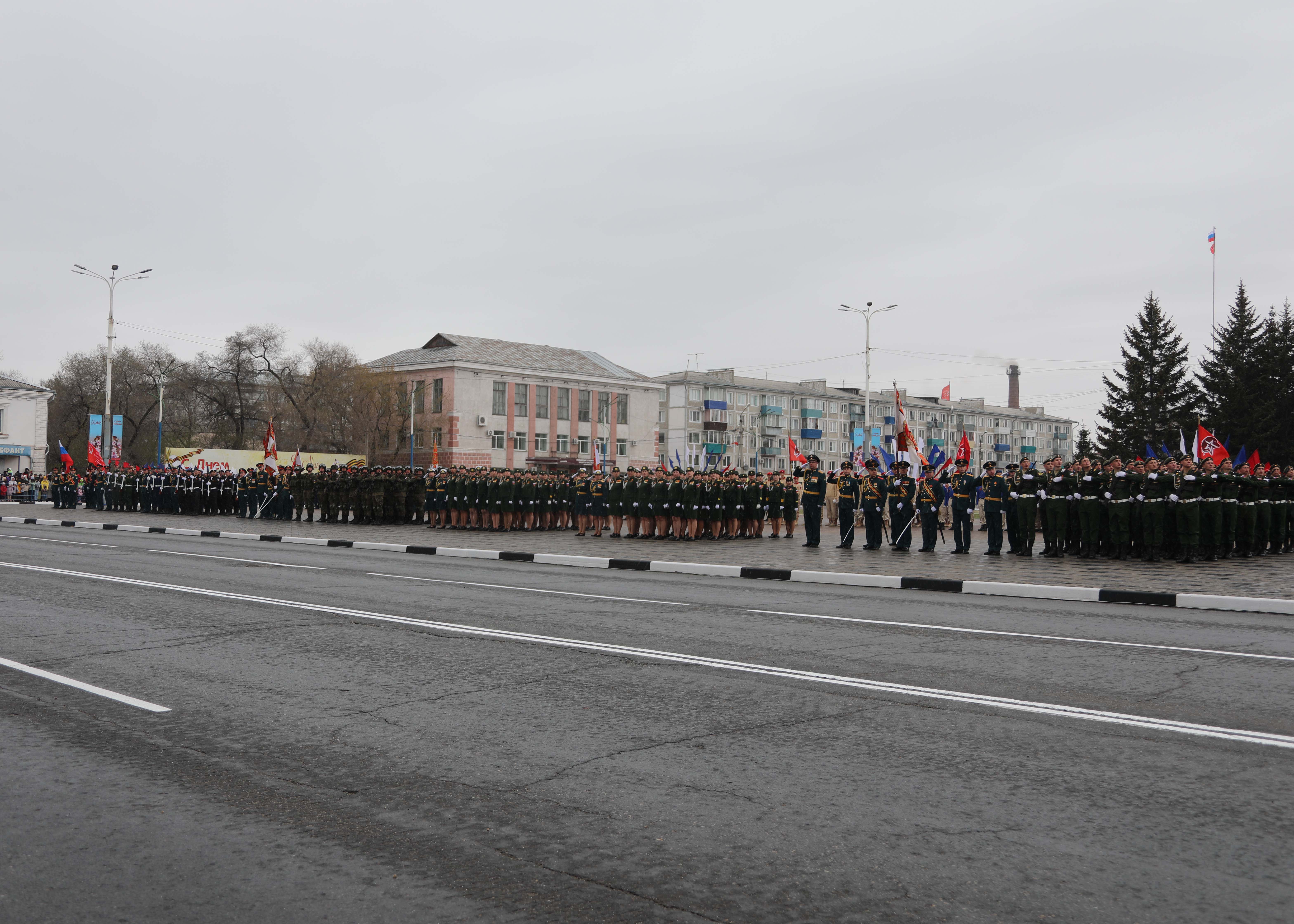 Парад Победы прошел по Белогорску