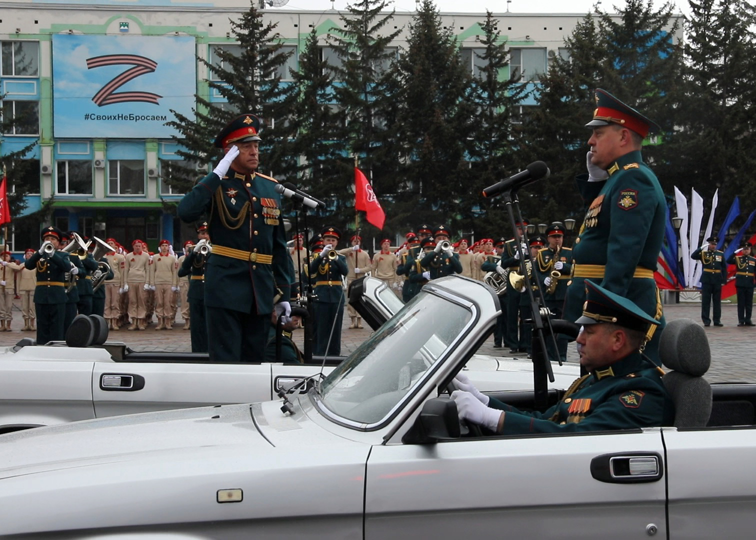 Парад Победы прошел по Белогорску