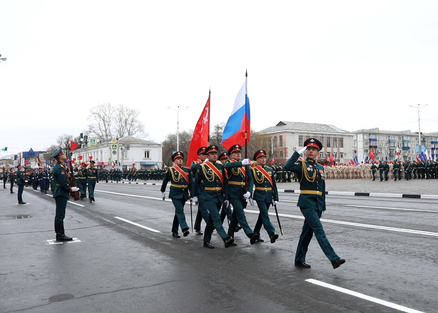 Парад Победы прошел по Белогорску