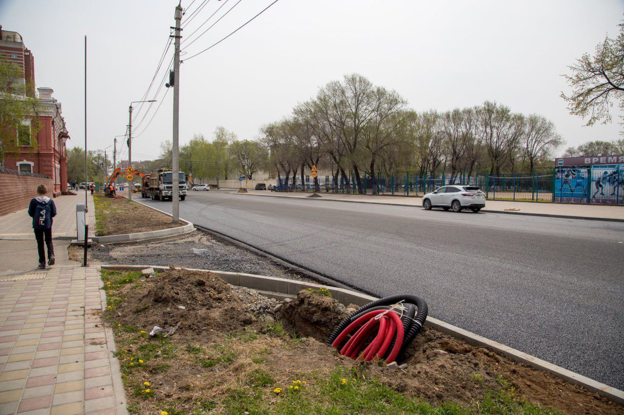 В Благовещенске открыли после ремонта первый участок улицы Ленина