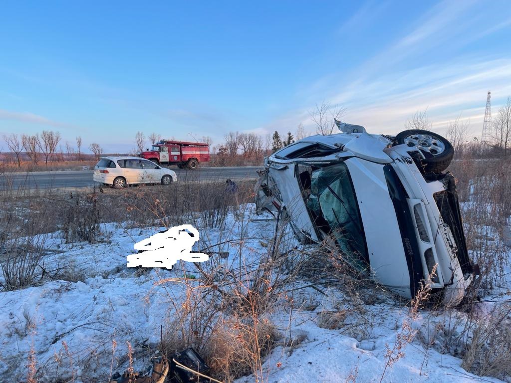 В Приамурье в ДТП с переворотом погиб мужчина