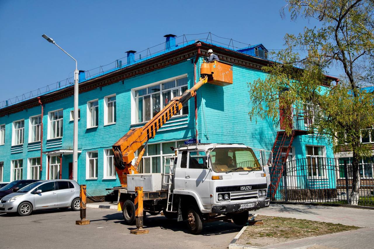 В благовещенском детском саду полувековой асфальт сменит плитка