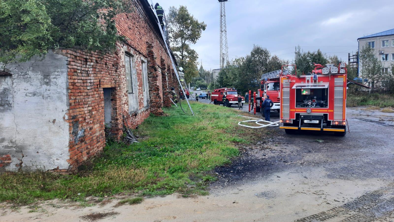 В Райчихинске горел цех по производству пеноблоков | 12.09.2023 |  Благовещенск - БезФормата