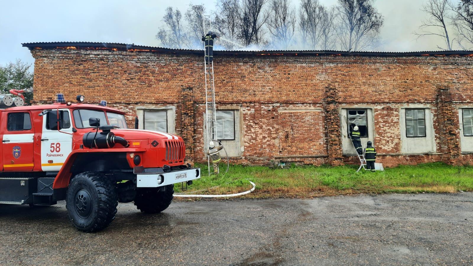 В Райчихинске горел цех по производству пеноблоков | 12.09.2023 |  Благовещенск - БезФормата