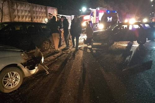 Три машины попали в аварию в Белогорске