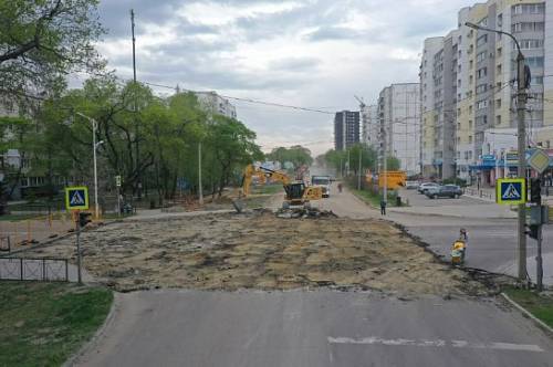 В Благовещенске подрядчик приступил к ремонту улицы Мухина