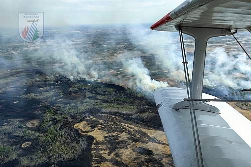 Лесопожарную группировку усиливают на севере Приамурья