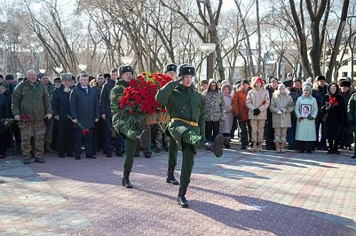 В Приамурье почтили память россиян, исполнявших воинский долг за пределами Отечества