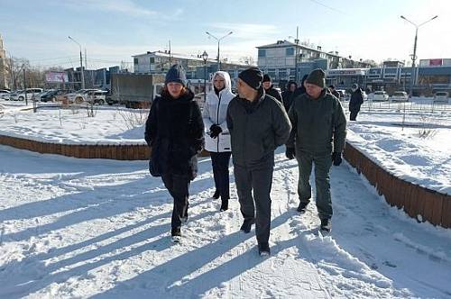 Олег Имамеев проверил уборку Благовещенска после снегопада 