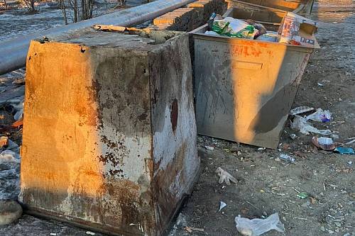 Регоператор в Благовещенске назвал адреса испорченных мусорных контейнеров